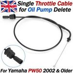 For Yamaha PW50 Single Throttle Cable For Oil Pump Delete PW 50 1981 - 2002 UK