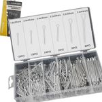 Split Pins. Cotter Pins 555 assorted castellated Nut Pins in a resealable case