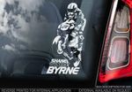 Shane 'Shakey' Byrne #67 - Superbike Car Window Sticker - BSB Motorbike Sign Art