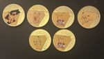 Set Of 6 Pokémon Commemorative Coins