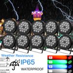 10X 18LED 270W RGBW Waterproof IP65 Par Stage Light DJ Lights DMX512 Strobe Beam