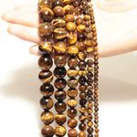 4Mm/6Mm/8Mm/10Mm/12Mm/14Mm Real Natural Tiger Eye Stone Beads for Jewelry Making