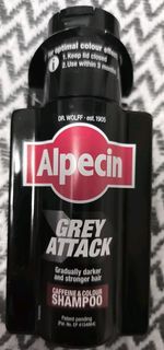 Alpecin Grey Attack Caffeine & Colour Shampoo for Men 200ml 100% ORIGINAL New!
