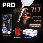 PORPHIS PRD-717 VS Type Split Nozzle 1.3mm Automotive Spray Gun +3 FREE GIFTS