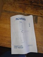 Ruveno Weatherproof Smart Door Lock with Handle: Fingerprint Keyless Entry NEW