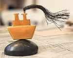Anna Andriadi Bronze Boat Sculpture – Limited Edition 36/50 – Desk Art 9.5cm