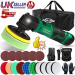 Cordless Mini Car Polisher Buffer Sander 4" Rotary Polishing Machine 12V Battery