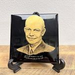 Vintage President Dwight D Eisenhower Inauguration Art Tile by LS Hudson