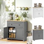 Sideboard Storage Cabinet with Adjustable Shelf, Drawer