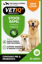 VETIQ Stool Repel 30 Tabs – Stops Dogs Eating Poo – Fast Results