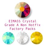1440 x EIMASS® 7787 Range Flat Back Non Hot Fix Glass Crystals,Size SS10 to SS34