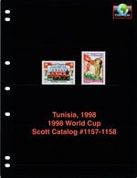 $2.75 Scott Value - 1998 TUNISIA World Cup Soccer FIFA scarcer CV MNH NH UMM