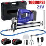 21V Grease Gun 2*3000mAh Battery Electric 10000PSI High Efficient Grease Gun Kit