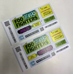 REPLICA FOO FIGHTERS 2026 UK TOUR SOUVENIR  TICKET STUB LIVERPOOL ANFIELD - RARE