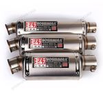 Slip-on 51mm 2" Universal Motorcycle Exhaust Tips Muffler Pipe Tail Escape Steel
