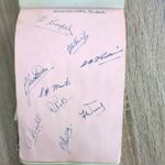 1937 ORIGINAL Worcestershire CRICKET  TEAM SIGNATURES Autographs ON PAGE. VGC 