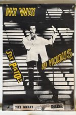 SEX PISTOLS SID VISCIOUS "MY WAY" ORIGINAL PROMO POSTER