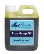100% Pure Hemp Oil 1ltr - Fishing Bait, Carp, Bait Dip, PVA Friendly - 1 Litre