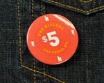 The Killers Inspired Vegas Poker Chip Button Badge (38mm)