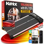 Walking Pad 12% Incline 1-6km/h Bluetooth Under Desk Treadmill Home