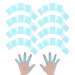 4 Pair Silicone Swimming Gloves Webbed Half-Finger Frog Type Large Gloves Blue