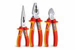 NWS VDE Sidecutter, Combination Plier and Long Nose Plier Set of 3 Piece