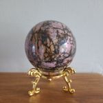 Polychrome Jasper Sphere On Stand 60mm Healing Crystal New Imported Madagascar