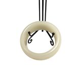 Vintage Chinese White Hard Stone Thick Bracelet