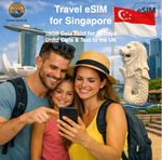 Travel eSIM for Singapore - 18GB of Data Valid for 30 Days - Same day delivery