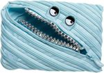 Pencil Pen Case ZIPIT Grillz /Cosmetic Makeup Bag Blue NEW