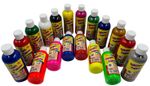 18 X 200ml Poster Paint Children's Ready Mixed Non Toxic Kids Paints Bottles