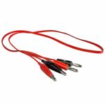 1m Probe Test Cable Banana Plug to Alligator Crocodile Clip Multimeter Test Lead