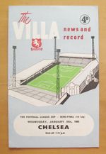 ASTON VILLA v CHELSEA League Cup Semi-Final 1964/1965 *Exc Condition Programme*