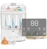 Bear Bottle Sterilizer and Dryer, Electric Steam Baby Bottle Sterilizer 2 Layers