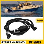 5/16"8mm Fuel Gas Line Hose+Primer Bulb Pump Outboard For Yamaha Johnson Mariner