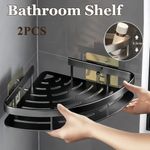 2-4PCS Shower Caddy Bathroom Suction Shelf Storage Shampoo Soap Holder No Drill