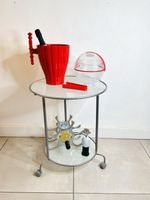 Vintage Ikea Glass And Metal Trolley 