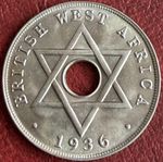 British West Africa - Edward VIII One Penny Coin - 1936 H (GY67)