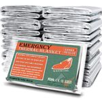 4pcs Emergency Mylar Thermal Blankets Foil Space Survival Camping Aid - NEW