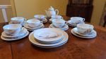 Rare Antique Kutani 30 Piece Tea Service, Japanese, Eggshell, Victorian 1900