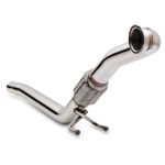 STAINLESS STEEL EXHAUST FRONT BYPASS DOWNPIPE FOR VW GOLF MK5 1.9 2.0 TDI 04-09