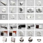 6" 150mm Plastic Round Kitchen Ducting Ventilation Duct Pipe Tube Extractor Fan 