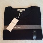 M&S Collection Supersoft crew neck jumper, RRP £17.50. BlackSize 20.