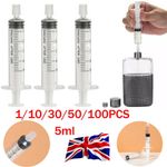 5ml Plastic Syringe Perfume Refill Pump Tool Extraction Perfume Dispenser UK
