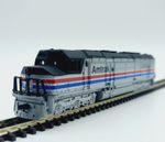 N Gauge Scale Amtrak Railroad Diesel Locomotive Train Engine Model Railway