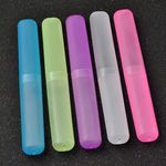 2 x Toothbrush Case Travel Cover ~ Plastic Holder, Family Pack, Brushes Holidays