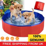 60*20cm Pet Dog Bathtub Puppy Foldable Swimming Pool Portable Paddling Bath UK