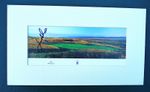 JORDAN SPIETH SIGNED PRINT FROM HOYLAKE WITH A CREAM MOUNT - 13.5" x 8"