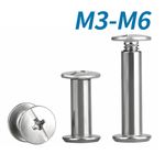 Chicago Screws A2 Stainless Steel Belt Bolt Craft Stud Bind Rivet Binding