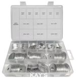 240 Piece Penny Washers Assorted M2 M4 M6 M8 M10 M12 Mudguard Washer Zinc Plated